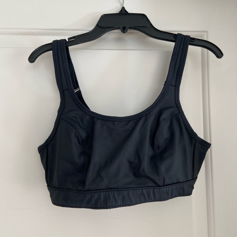 Black Title Nine / Title IX Tech Athena high impact sports bra